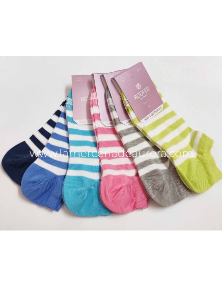 Calcetines mujer 6019 de RODFER - AZUL RAF - AZUL STEWARD - AZUL MARINA - ROSA - GRIS VIGORÉ - VERDE