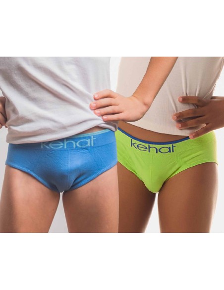 Slip algodón sin costuras juvenil (pack 2 uds) de Kehat - varios colores