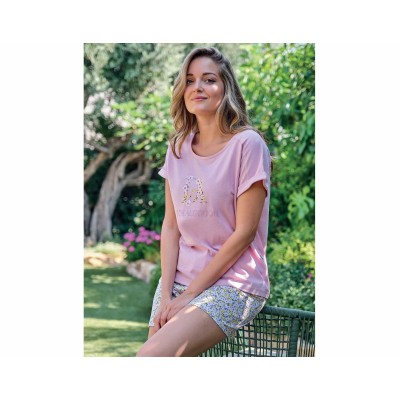 Pijama corto mujer DA26S420 de DON ALGODÓN