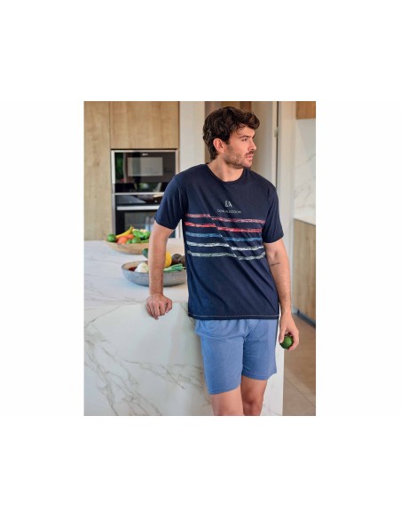 Pijama hombre DA26S301 de DON ALGODÓN