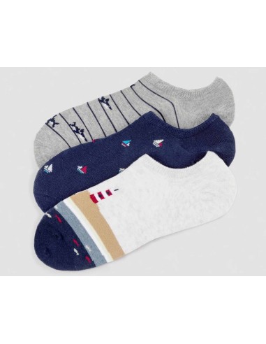 Calcetines invisibles hombre (pack 3 pares)...