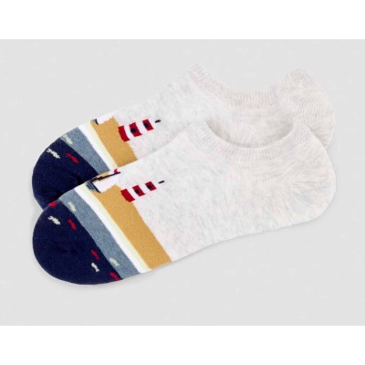 Calcetines invisibles hombre (pack 3 pares) "Barcos"... 2