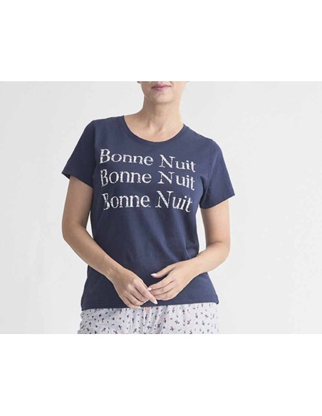 Pijama capri mujer algodón 26119085 de Diassi - CAMISETA