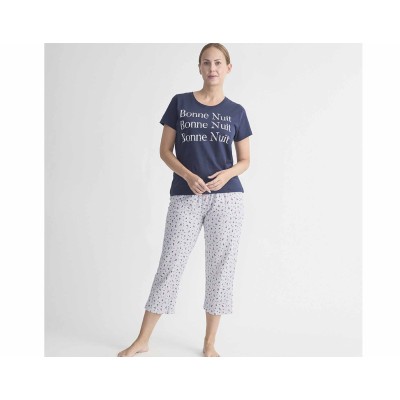 Pijama capri mujer algodón 26119085 de Diassi