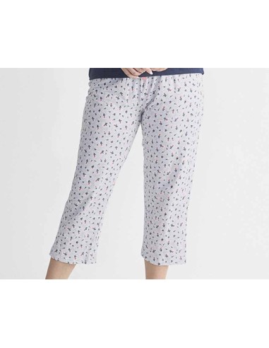 Pijama capri mujer algodón 26119085 de Diassi - PANTALÓN