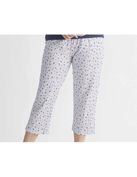 Pijama capri mujer algodón 26119085 de Diassi - PANTALÓN