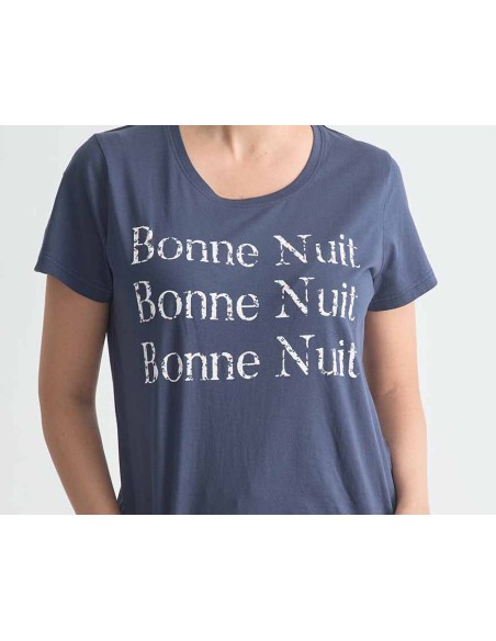 Pijama corto mujer algodón "Bonne Nuit" de Diassi