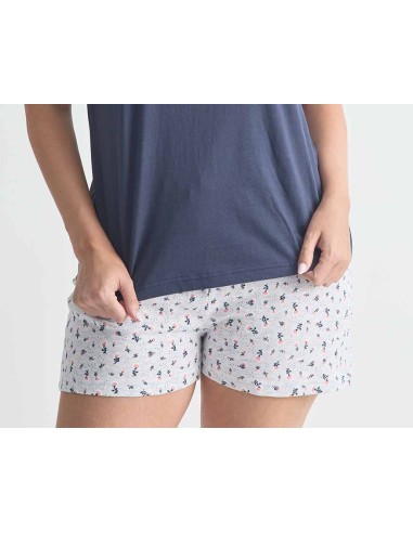 Pijama corto mujer algodón "Bonne Nuit" de Diassi
