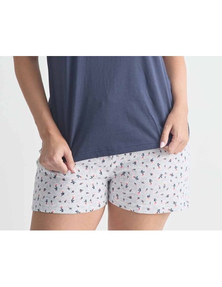 Pijama corto mujer algodón "Bonne Nuit" de Diassi