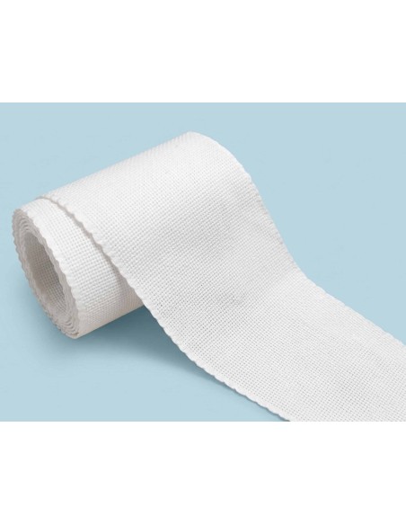 Entredós de Aida blanco para bordar a punto de cruz (ancho 10cm) de Manubens