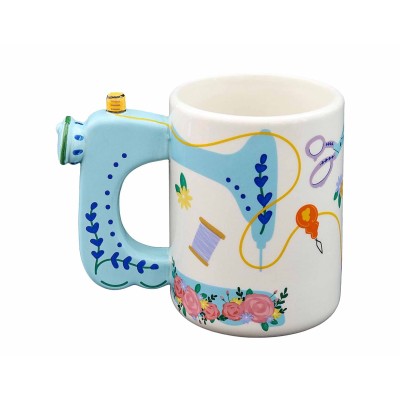 Taza cerámica (400ml) "Máquina de Coser" 2