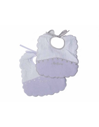 Pack baberos 8831 de Gamberritos - GRIS y BLANCO