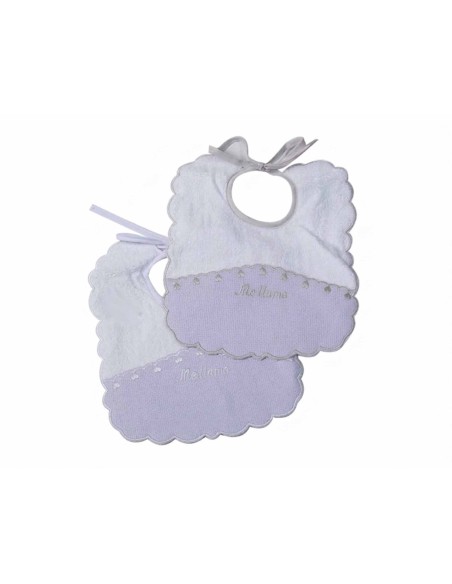 Pack baberos 8831 de Gamberritos - GRIS y BLANCO