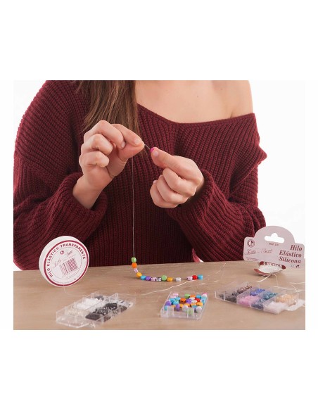 Hilo elástico silicona transparente grosor 0,6mm (3 metros) de Little Secrets