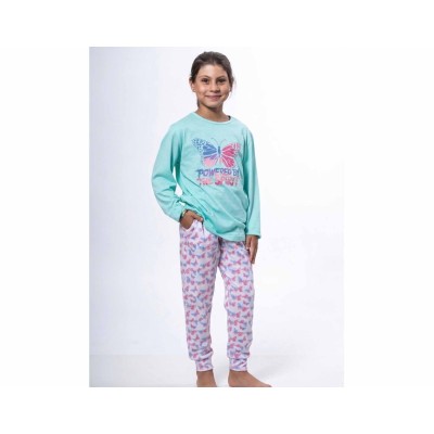 Pijama largo juvenil algodón entretiempo "Powered by the...