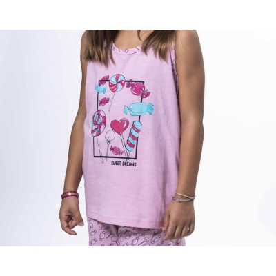 Pijama corto juvenil algodón "Sweet Dreams" de Kinanit 2