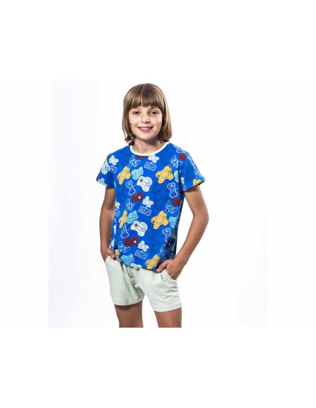 Pijama corto juvenil algodón "Retro gamer" de Kinanit