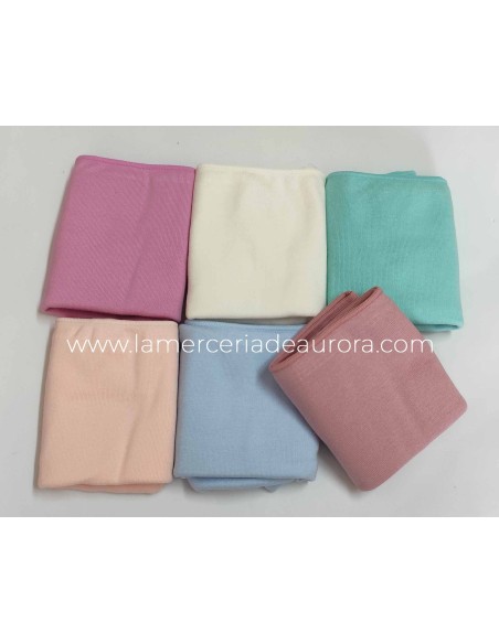 Braga alta lisa algodón 272 de Naiara | ORQUÍDEA - MARFIL - TURQUESA - ROSÉ - CELESTE  - MAQUILLAJE