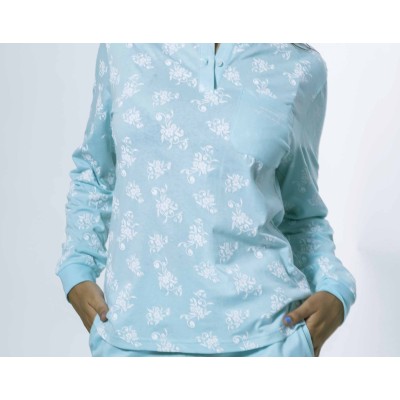 Pijama largo mujer algodón entretiempo "Moments of... 2