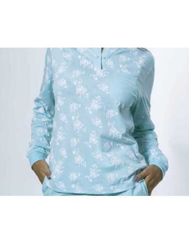 Pijama largo mujer algodón entretiempo "Moments...