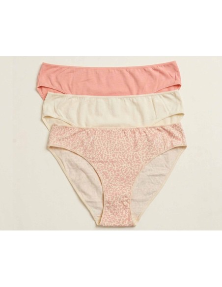 Braga midi (pack 3 uds) Pink animal print 221 de Waterlemon