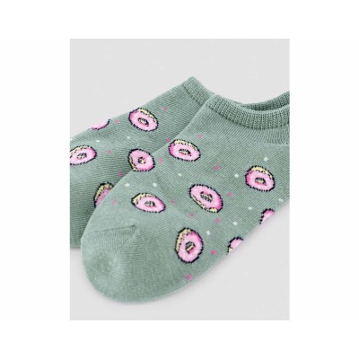 Calcetines invisibles mujer "Donas de fresa" 12992 de Ysabel Mora 2