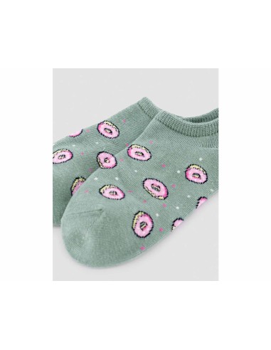 Calcetines invisibles mujer "Donas de fresa" 12992 de Ysabel Mora