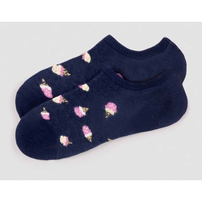 Calcetines invisibles mujer "Helados de fresa" 12992 de Ysabel Mora