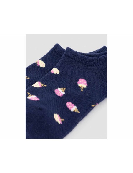 Calcetines invisibles mujer "Helados de fresa" 12992 de Ysabel Mora
