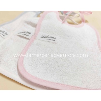 Babero bebé para bordar "Corazón" de Bimbi Amo 2