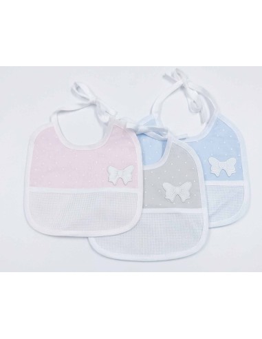 Babero bebé para bordar "Lazo" de Bimbi Amo