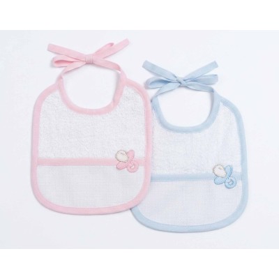 Babero bebé para bordar "Chupete" de Bimbi Amo