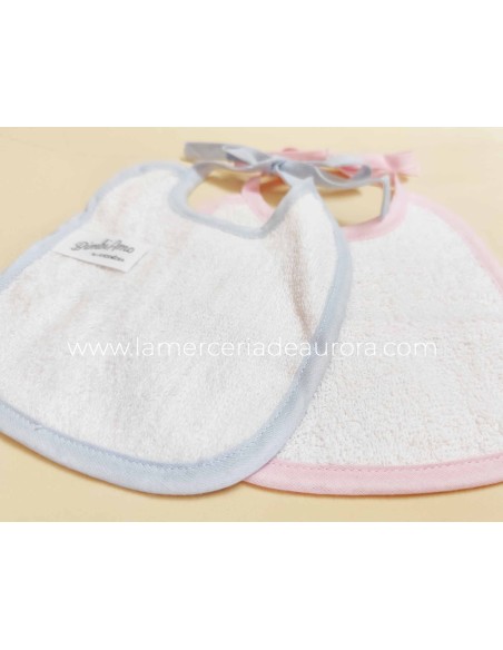 Babero bebé para bordar "Chupete" de Bimbi Amo - DETALLE TRASERO