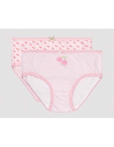 Braga niña algodón "Cerezas" (pack 2 uds) 18462 de Ysabel Mora