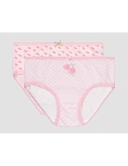 Braga niña algodón "Cerezas" (pack 2 uds) 18462 de Ysabel Mora