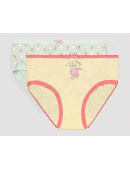 Braga niña algodón "Fresas" (pack 2 uds) 18462 de Ysabel Mora