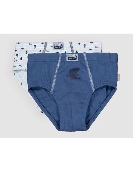 Slip infantil algodón (pack 2 uds) "Surf" de Ysabel Mora
