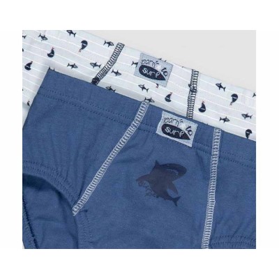 Slip infantil algodón (pack 2 uds) "Surf" de Ysabel Mora 2