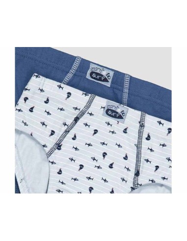 Slip infantil algodón (pack 2 uds) "Surf" de Ysabel Mora