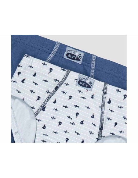Slip infantil algodón (pack 2 uds) "Surf" de Ysabel Mora