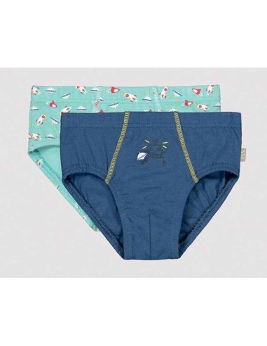 Slip infantil algodón (pack 2 uds) "Aventura galáctica" de Ysabel Mora