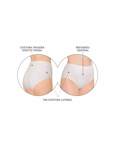 Braga faja algodón sin costuras efecto tanga...