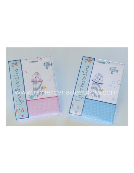 Sábanas tela infantiles "Medusas rosa" de Gamberritos