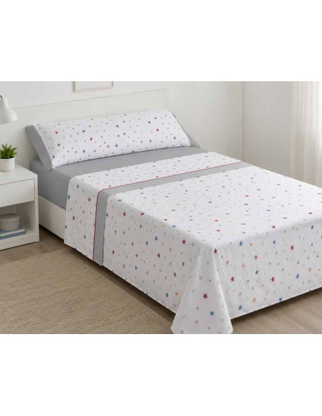 Sábanas tela infantiles "Estrellas" de Gamberritos