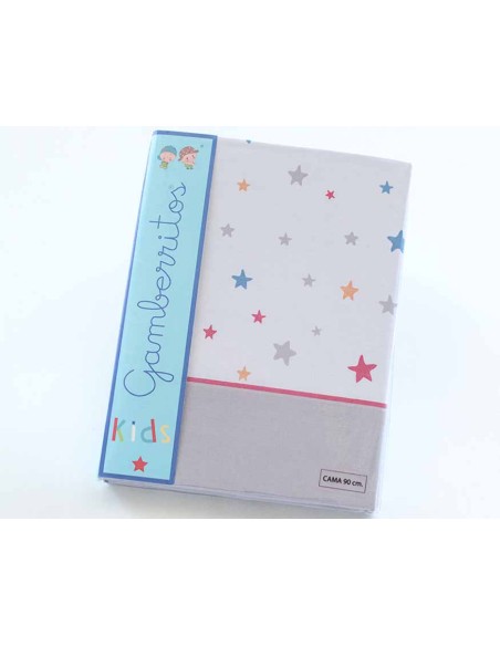 Sábanas tela infantiles "Estrellas" de Gamberritos