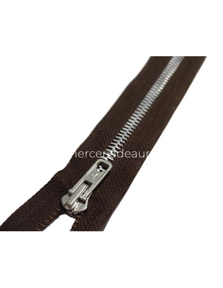 Cremallera metal gruesa pantalón (malla 5)  - MARRÓN