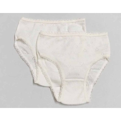 Pack 2 bragas caladas corazones K4061 de Calamaro