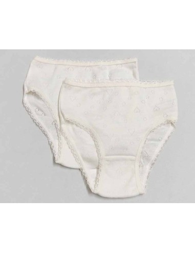 Pack 2 bragas caladas corazones K4061 de Calamaro