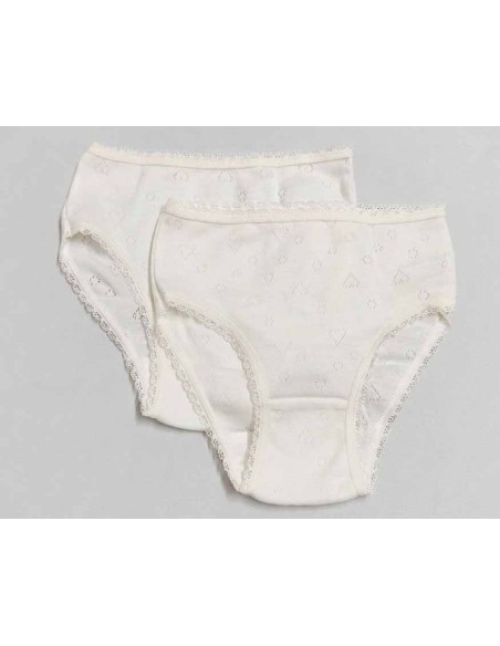 Pack 2 bragas caladas corazones K4061 de Calamaro