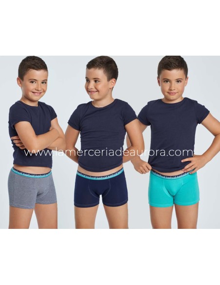 Bóxer infantil algodón goma vista (pack 2 uds) 420 de Kehat - varios colores